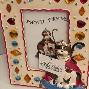 The Kathy Hatch Collection Queen Cat Photo 4 x 6 Photo Embellished Frame NEW
